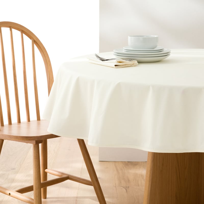 La Redoute Interieurs Runde Tischdecke Scénario, Weiche Baumwolle Mit Beschichtung