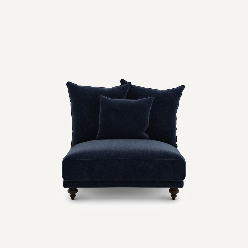 Am.pm Sessel Aus Chenille-samt, Lazare
