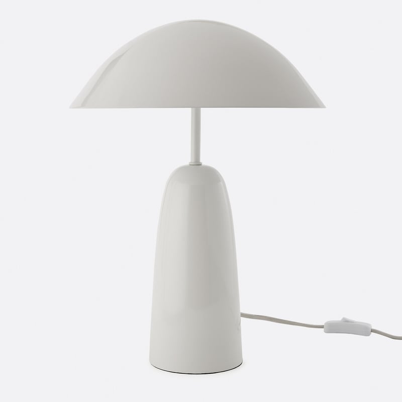 Tischlampe Merro In Pilzform, Aus Metall Eisen