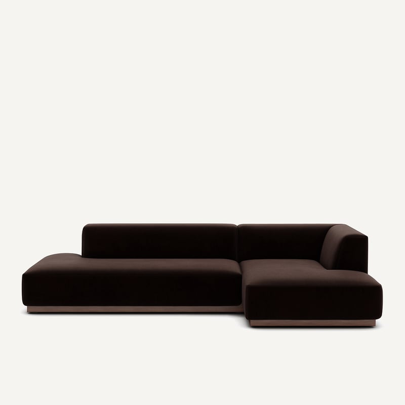 Am.pm Xl-ecksofa Jacopo Mit Ecke Rechts, Samt