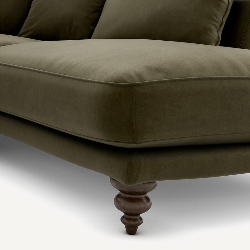 Am.pm Ecksofa, Aus Samt, Lazare