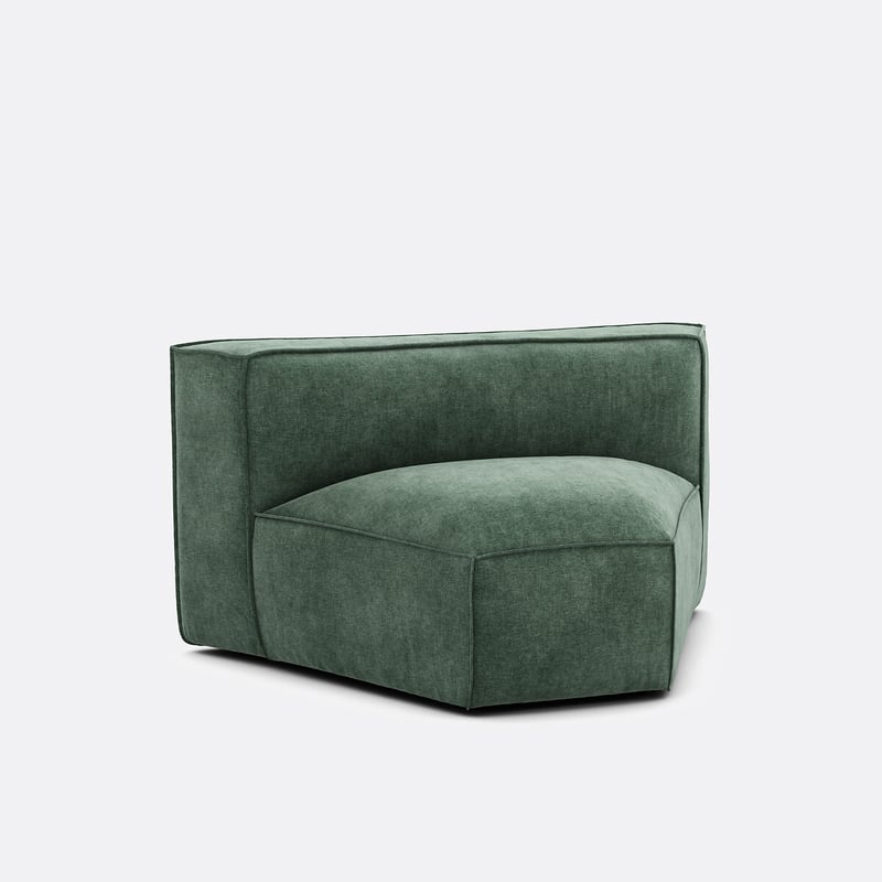 Offenes Eckelement Für Modulares Sofa Seven, Aus Struktursamt
