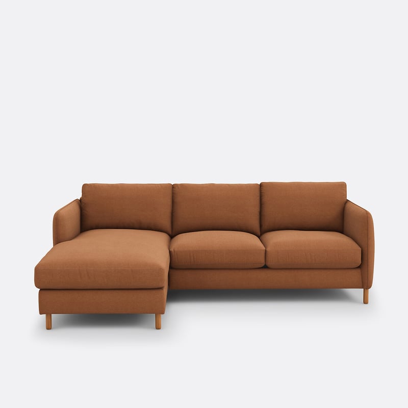 Ecksofa Loméo, Links, Mit Schlaffunktion, 4-sitzer, Polyester