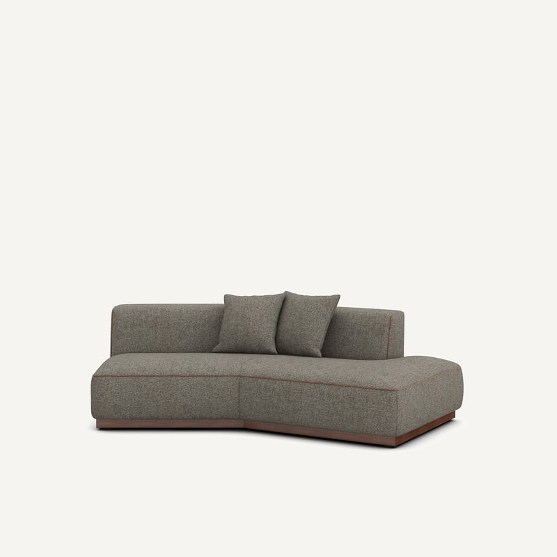 Am.pm Gerades Halbsofa Aus Tweed, Jacopo