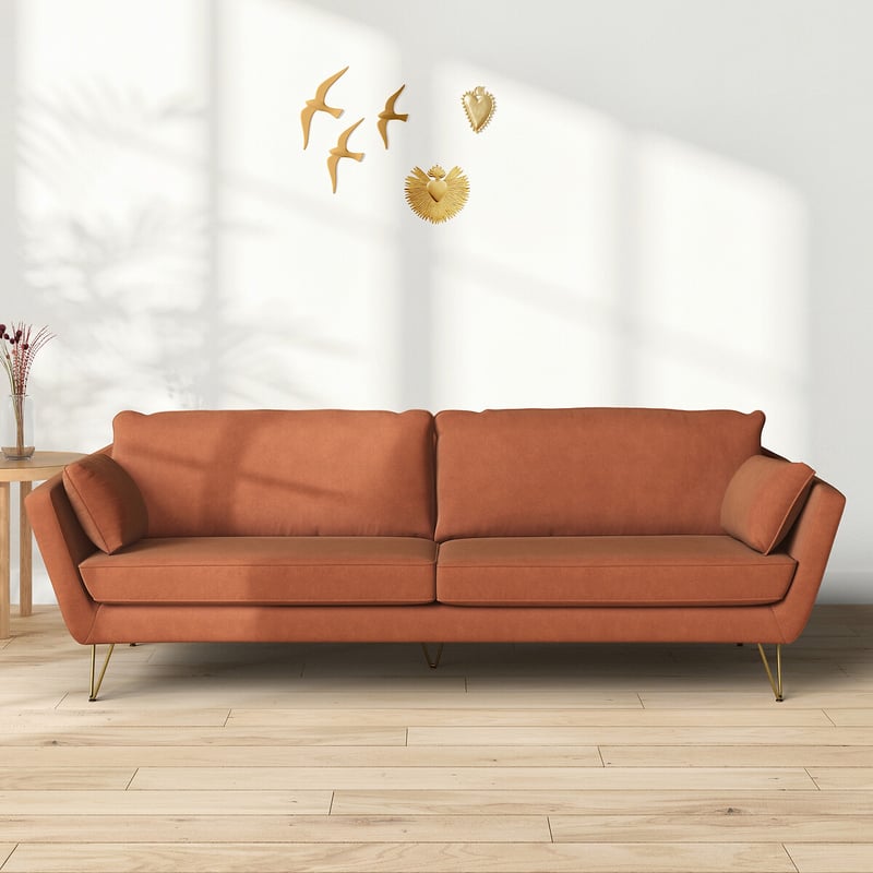 Sofa Aus Velours, 3-, 4- Oder 5-sitzer, Topim