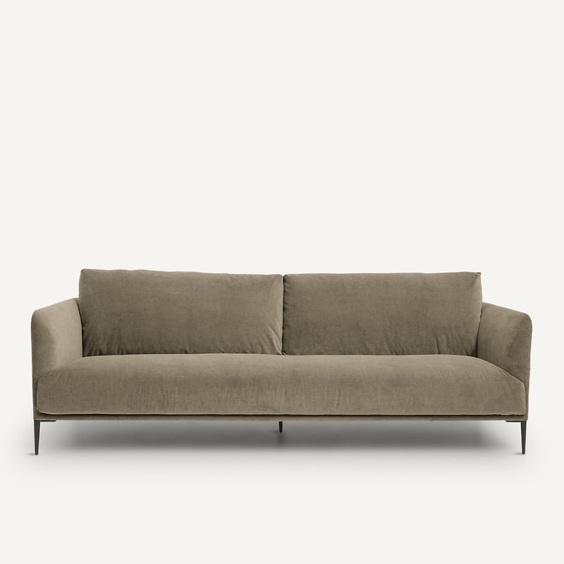 Emmanuel Gallina X Am.pm 3- Oder 4-sitzer-sofa, Stonewashed Velours, Oscar, Design Emmanuel Gallina