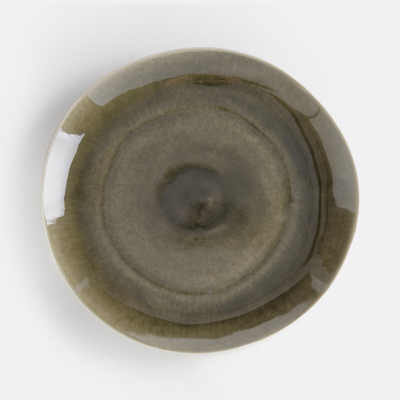 4er-set Flache Teller Gogain Mit Craquelé-glasur