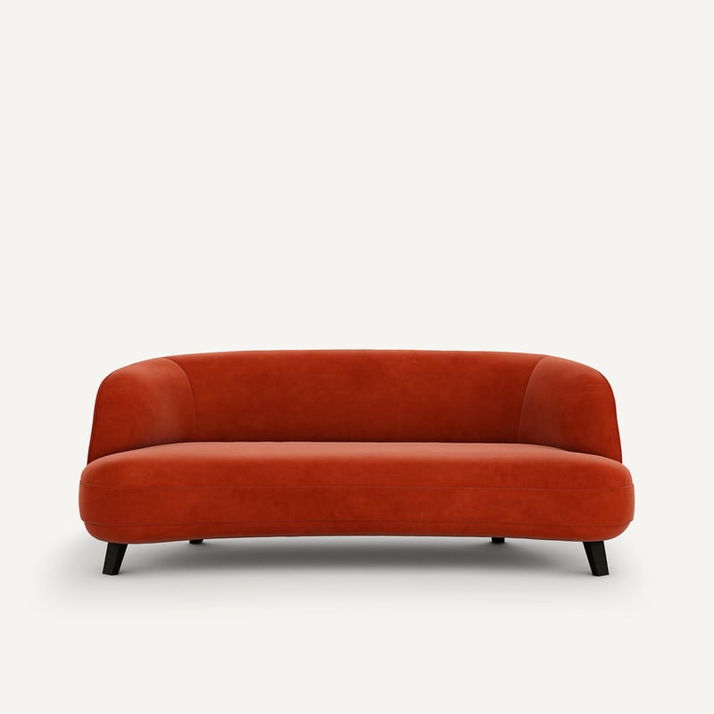 Emmanuel Gallina X Am.pm 3-sitzer-sofa, Samt, Rosebury, Design Emmanuel Gallina