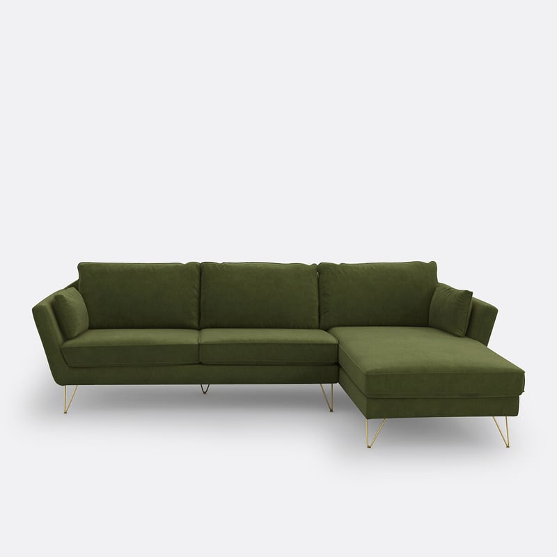 Ecksofa Topim, Samt
