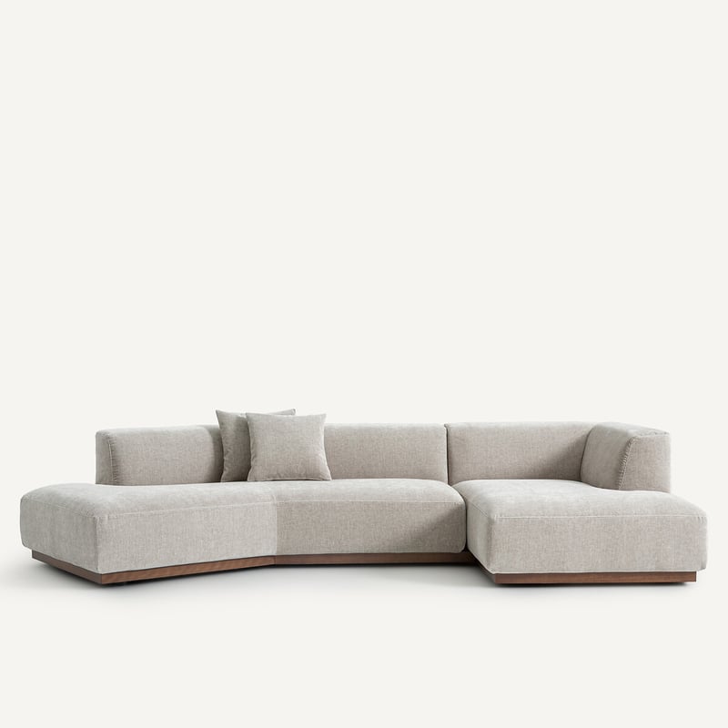 Am.pm Offenes Ecksofa Jacopo Mit Ecke Rechts, Chenillesamt