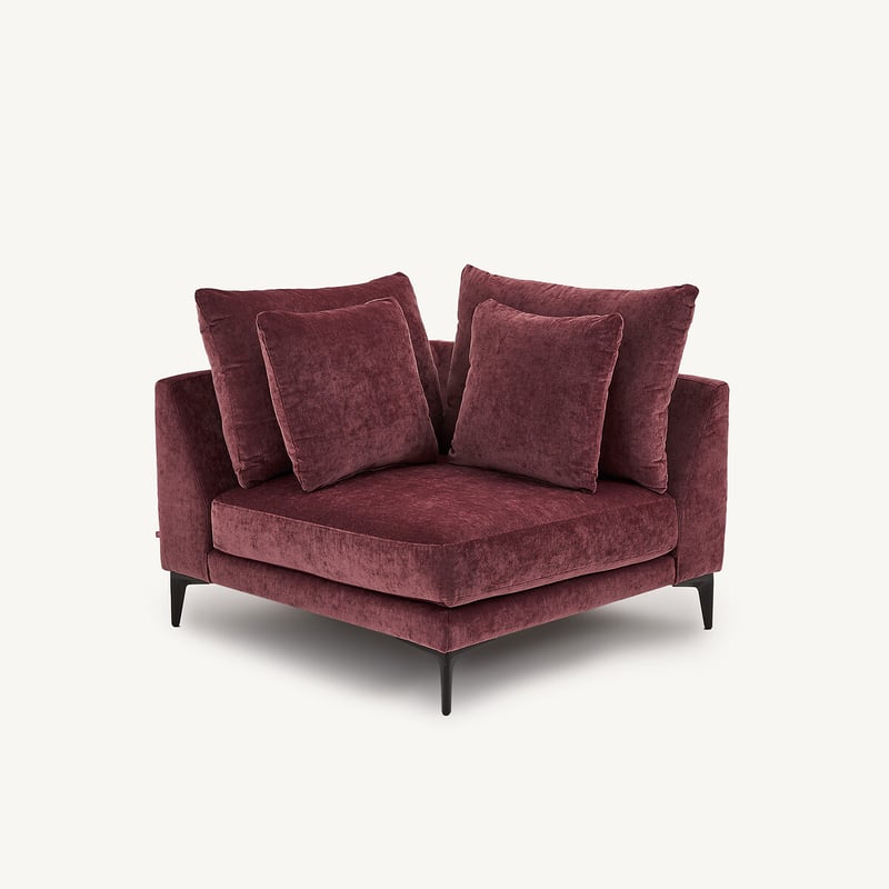 Am.pm X Emmanuel Gallina Ecksofa Aus Mischvelours, Moderniste, Design Emmanuel Gallina