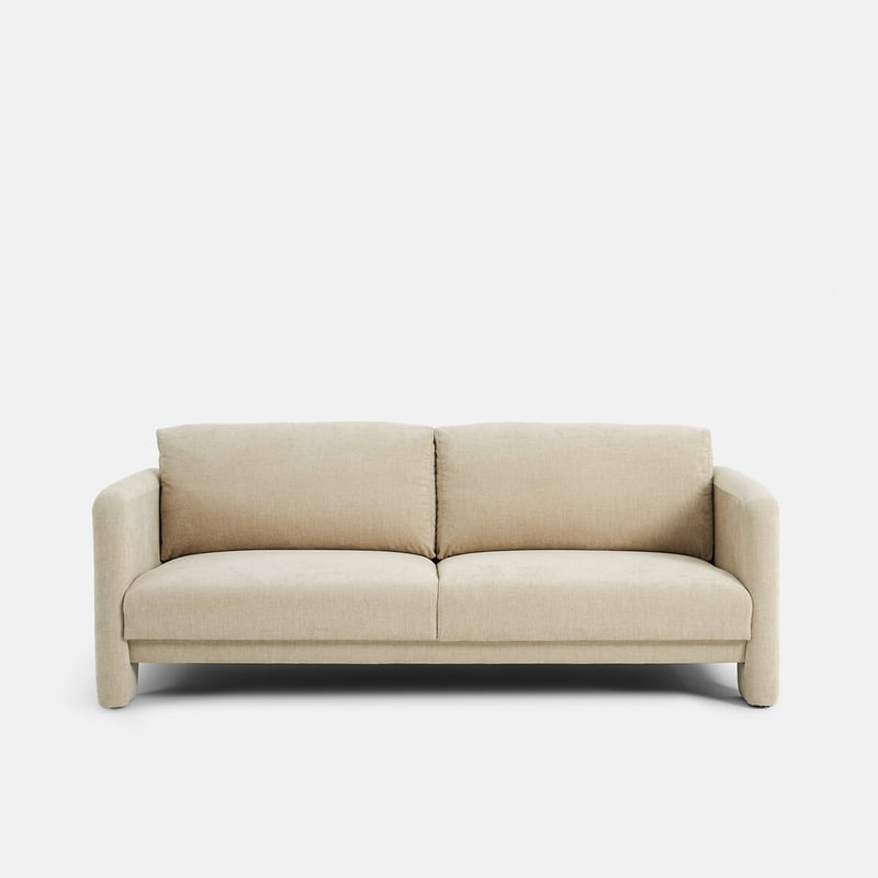 Gerades Sofa, 2- Oder 3-sitzer, Aus Geflammter Chenille, Molta