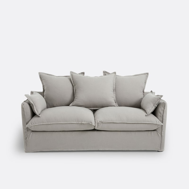 Schlafsofa, 2- Oder 3-sitzer, Abnehmbar, Knitterleinen, Odna