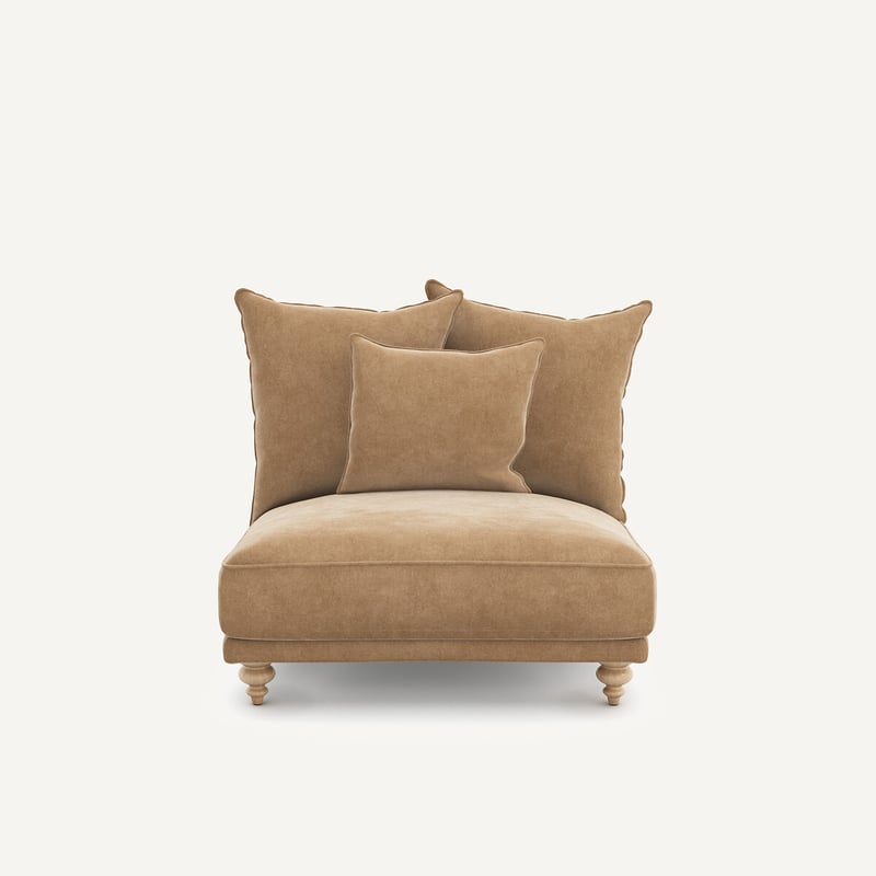 Am.pm Sessel Lazare, Samt Stonewashed