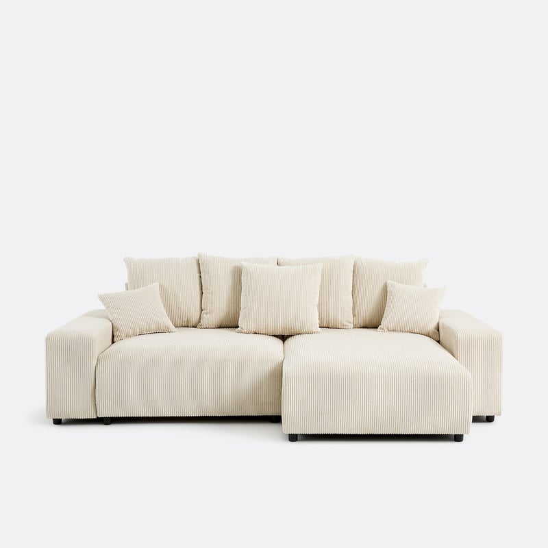 Umkehrbares Ecksofa Mit Bettkasten, Cord, Lomi