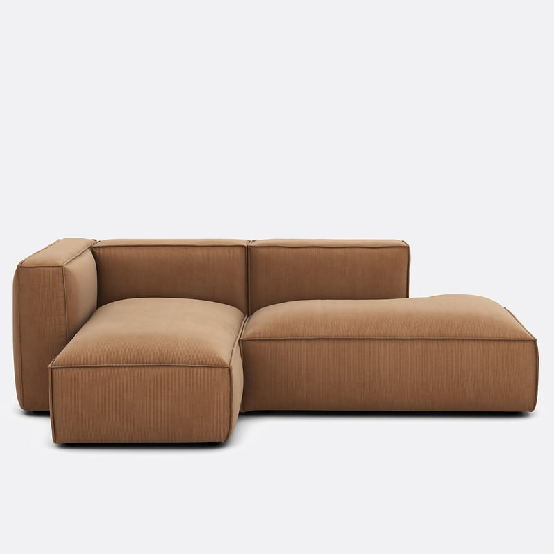 Modulares Ecksofa Seven, Links, Cordsamt