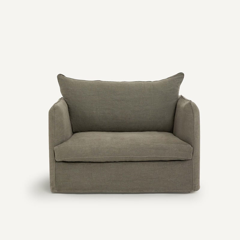 Am.pm Xl-sessel Néo Chiquito, Dickes Leinen Stonewashed