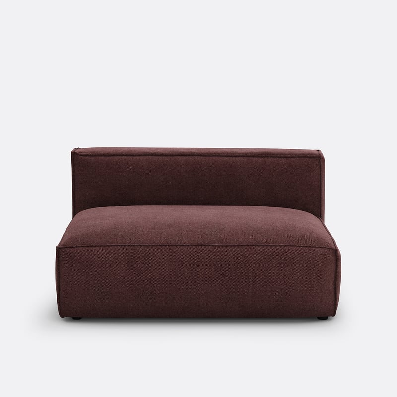 Sitzelement Seven Für Modulares Sofa, 2-sitzig, Aus Strukturgewebe