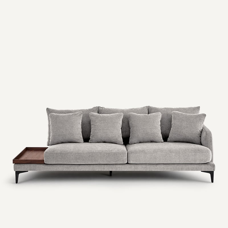 Am.pm X Emmanuel Gallina Halbsofa Mit Tablett, Polyester-mischgewebe, Moderniste, Design Emmanuel Gallina