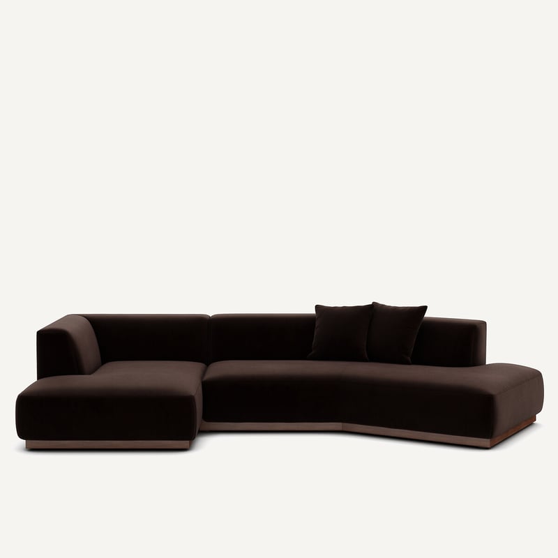 Am.pm Offenes Ecksofa Jacopo Mit Ecke Links, Samt