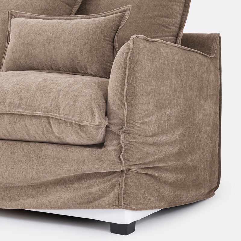 Bezug Für Ecksofa Aus Meliertem Polyester, Odna