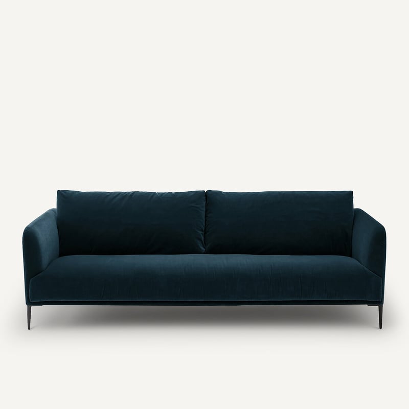 Emmanuel Gallina X Am.pm 3- Oder 4-sitzer-sofa, Samt, Oscar, Design Emmanuel Gallina