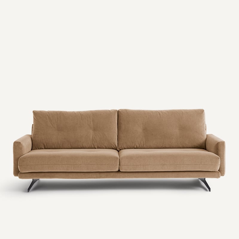 Am.pm Sofa Aus Stonewashed Velours, Delicato