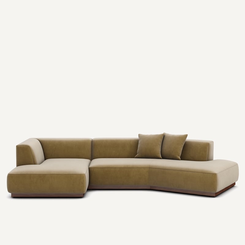 Am.pm Offenes Ecksofa Jacopo Mit Ecke Links, Samt