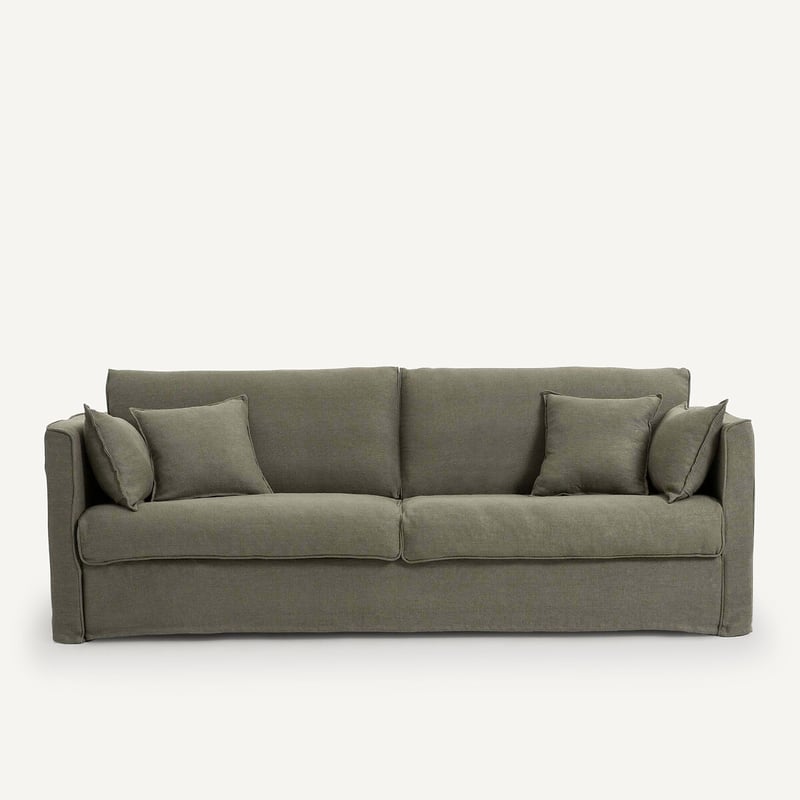 Am.pm Sofabezug Camille, Dickes Leinen Stonewashed