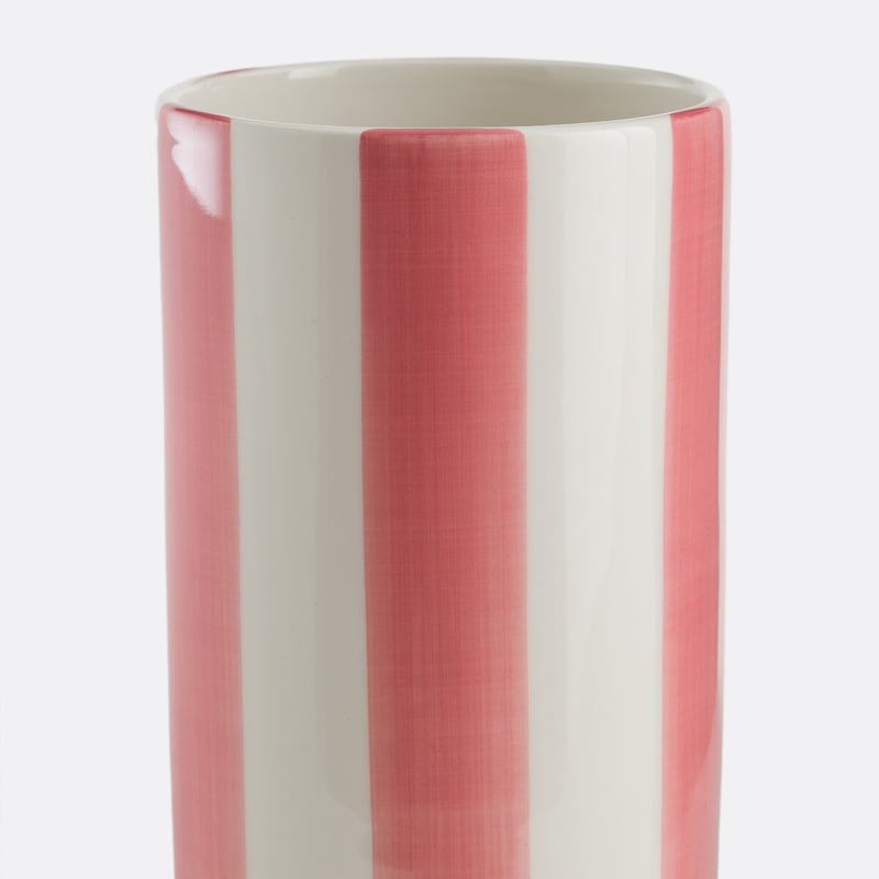 La Redoute Interieurs Vase Jaoma, Keramik Mit Streifen, H. 18 Cm