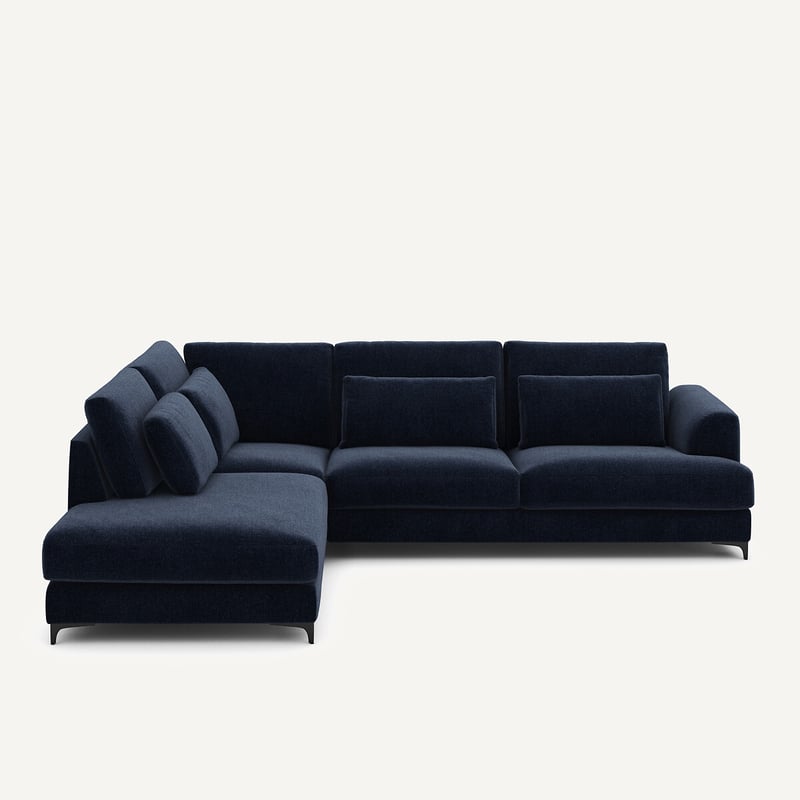 Am.pm Sofa Linke Ecke Conv Velours Chenille, Marsile