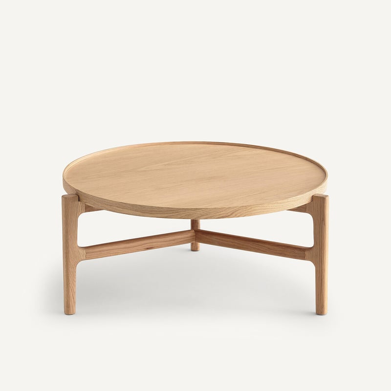 Am.pm Couchtisch Alyasa, Durchmesser 94 Cm, Eichenfurnier