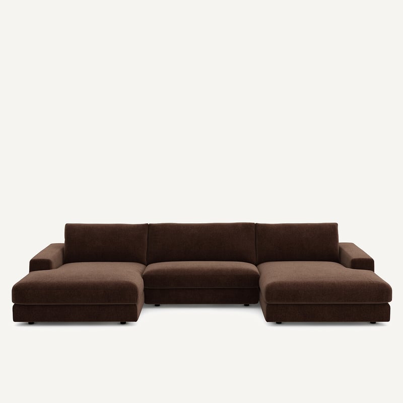 Am.pm Wohnlandschaft Skander, 5-sitzer, Chenille-velours