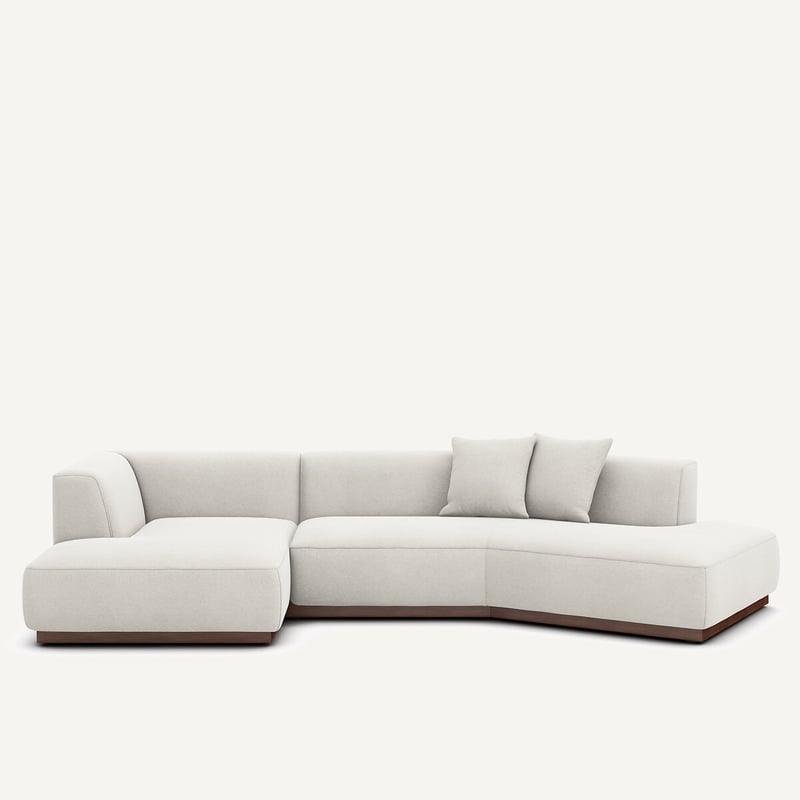 Am.pm Offenes Linkes Ecksofa In Leinenvelours, Jacopo