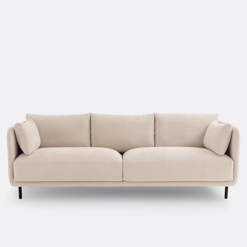 Gerades 3- Oder 4-sitzer-sofa Victor, Aus Strukturgewebe