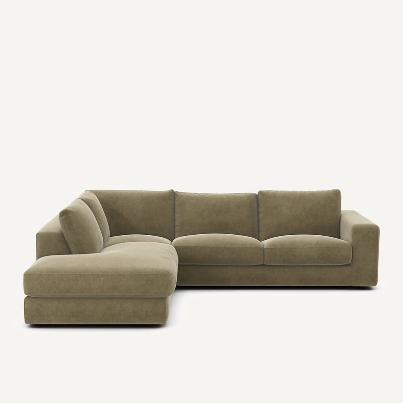 Am.pm Ecksofa Aus Leinenvelours, Skander