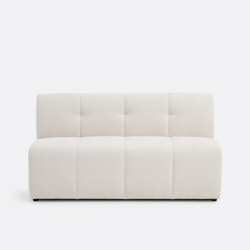 Modulares Tischbankelement, 3-sitzer, Aus Feiner Chenille, Aneta