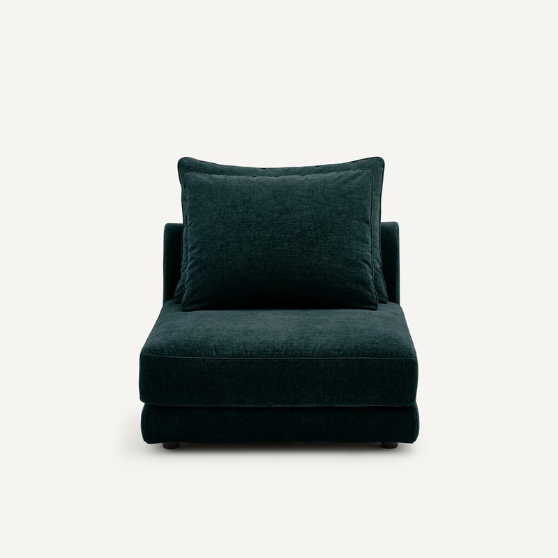 Am.pm Modularer Sessel Aus Chenille-samt, Tiberio