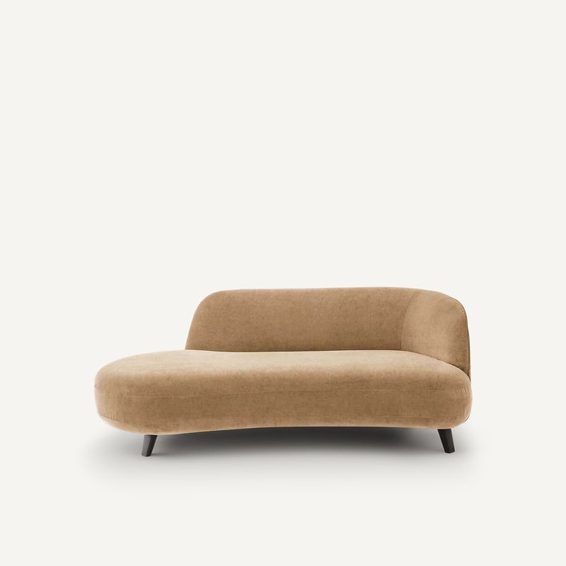 Emmanuel Gallina X Am.pm Sofa Dormeuse Stonewashed Velours, Rosebury, Design Emmanuel Gallina