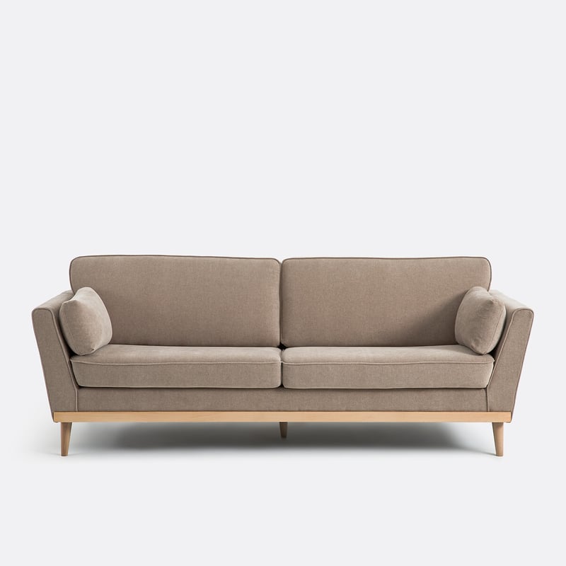 Meliertes Polyestersofa, 3- Oder 4-sitzer, Tasie