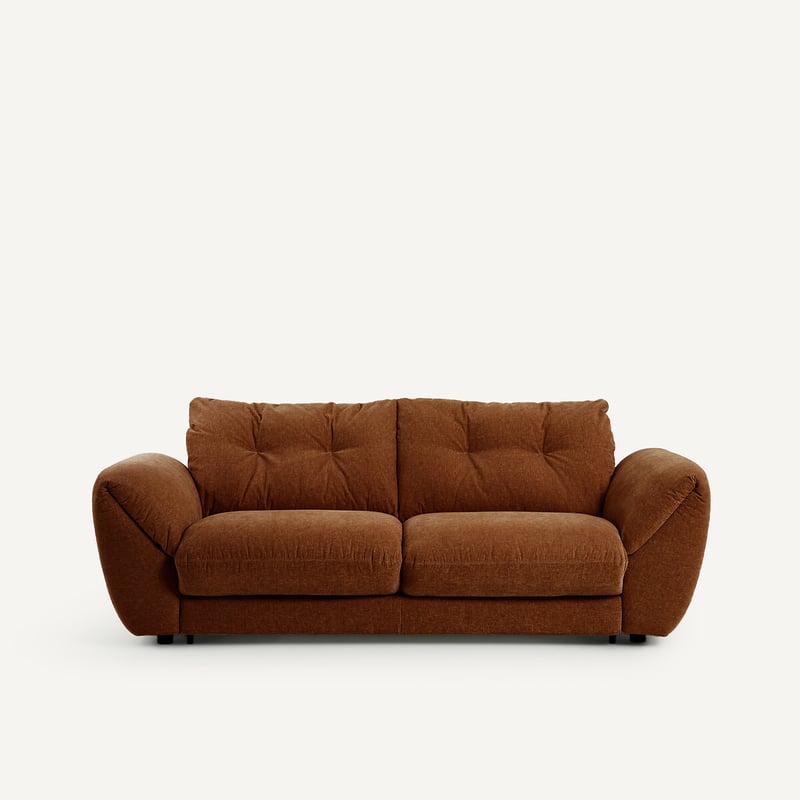 Am.pm 3-sitziges Schlafsofa Edgar, Velours Chenille