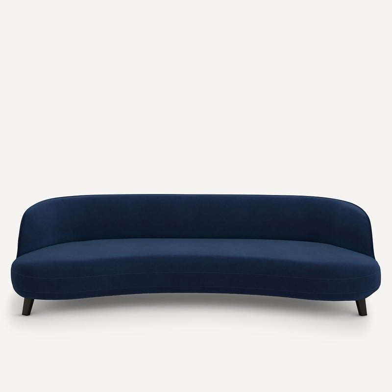Am.pm X Emmanuel Gallina 5-sitzer-sofa, Samt, Rosebury, Design Emmanuel Gallina