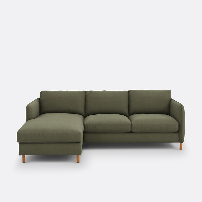 Ecksofa Loméo, Links, Mit Schlaffunktion, 4-sitzer, Polyester