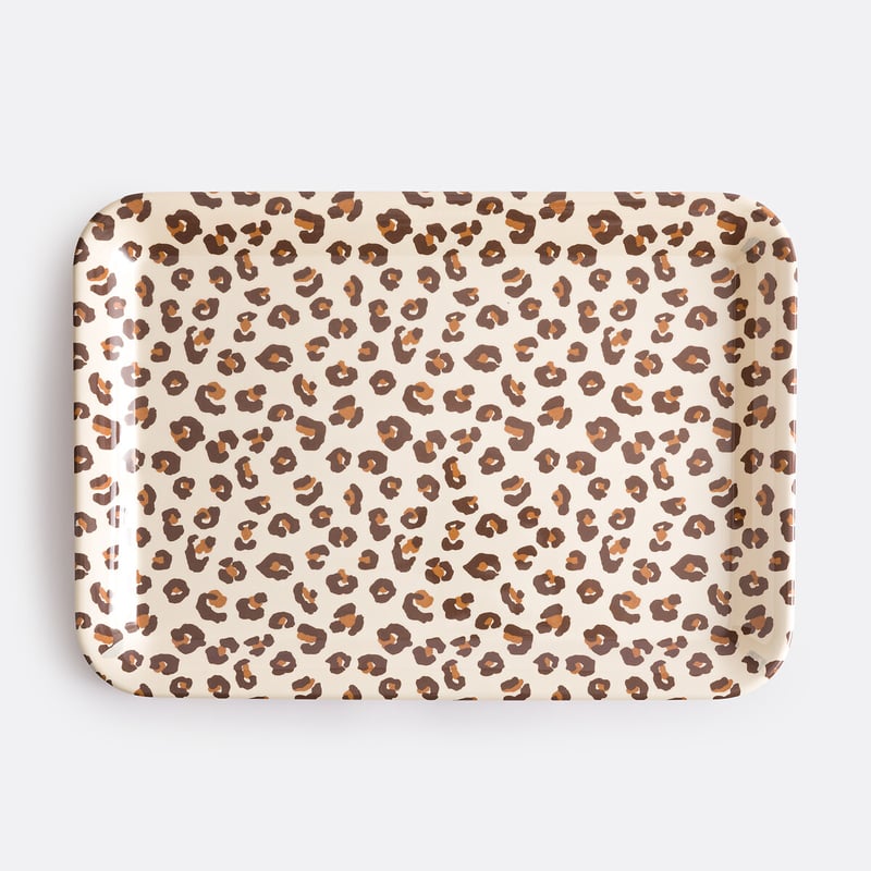 Tablett Azhar Mit Leopardenmuster, Grösse M