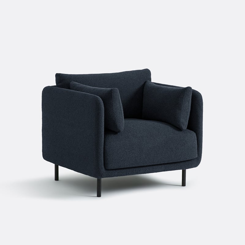 Sessel Victor Aus Feinem Bouclé