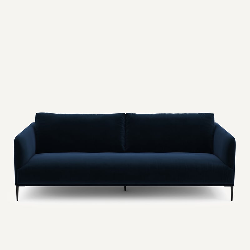 Emmanuel Gallina X Am.pm 3- Oder 4-sitzer-sofa, Samt, Oscar, Design Emmanuel Gallina