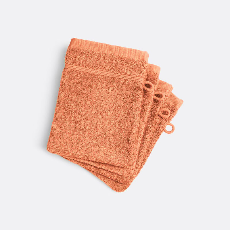 La Redoute Interieurs 4er-pack Waschlappen Zavara, Schlingenfrottee