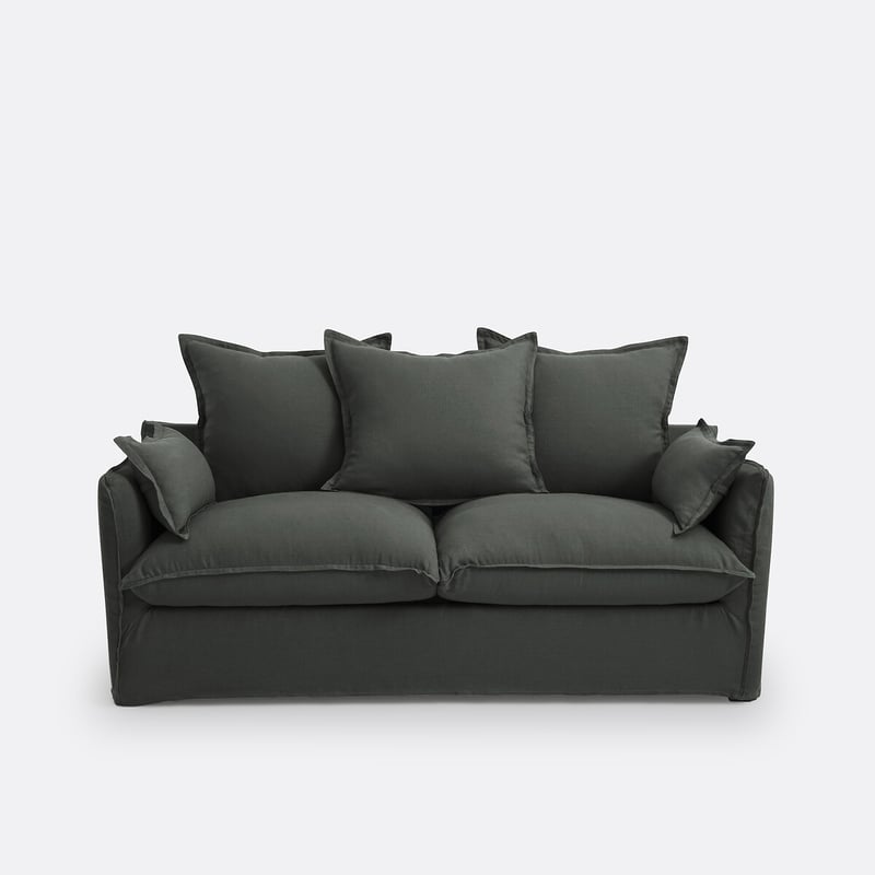 Schlafsofa, 2- Oder 3-sitzer, Abnehmbar, Knitterleinen, Odna