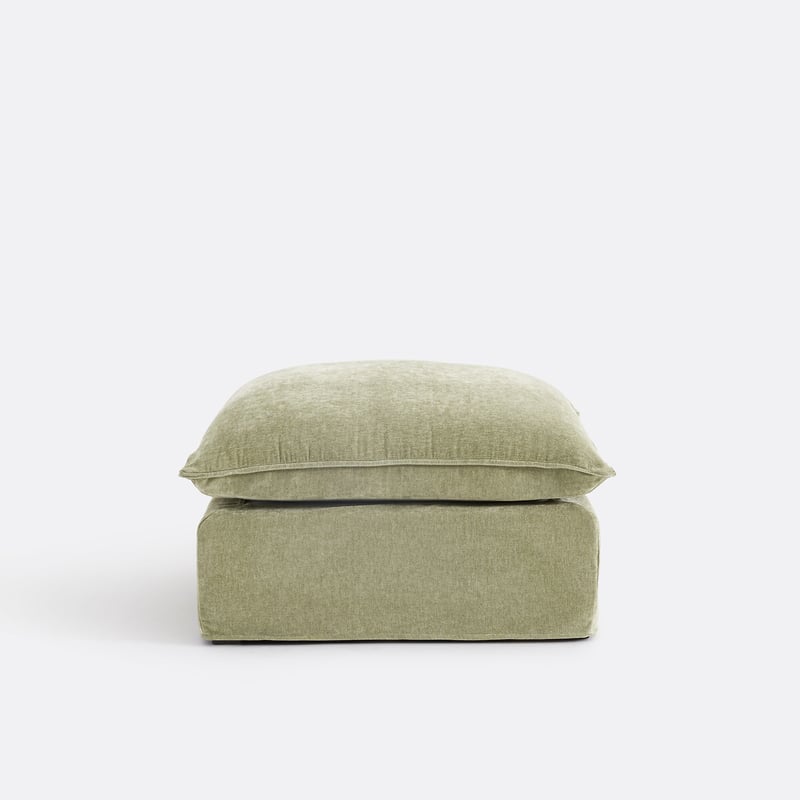 Hocker Odna, Abnehmbarer Bezug, Aus Meliertem Polyester