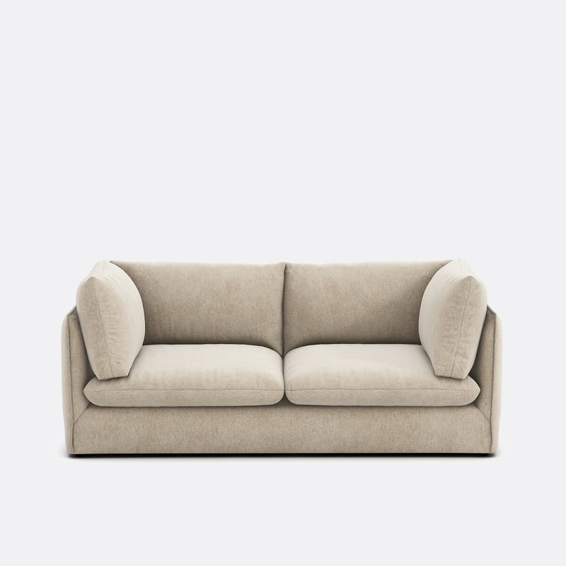Sofa Malo, Rechtwinnklig, 3-sitzig, Aus Meliertem Polyester